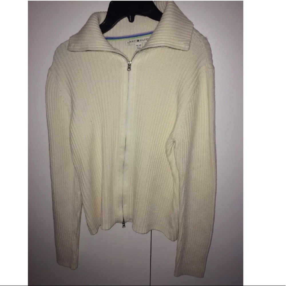 Tommy Hilfiger double zipper jacket ribbed XL - Picture 2 of 4